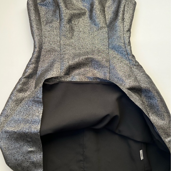 Bar III Metallic Fit and Flare Keyhole Back Mini Dress S - Picture 7 of 7